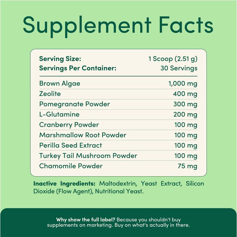 Clinically Chosen Ingredients.